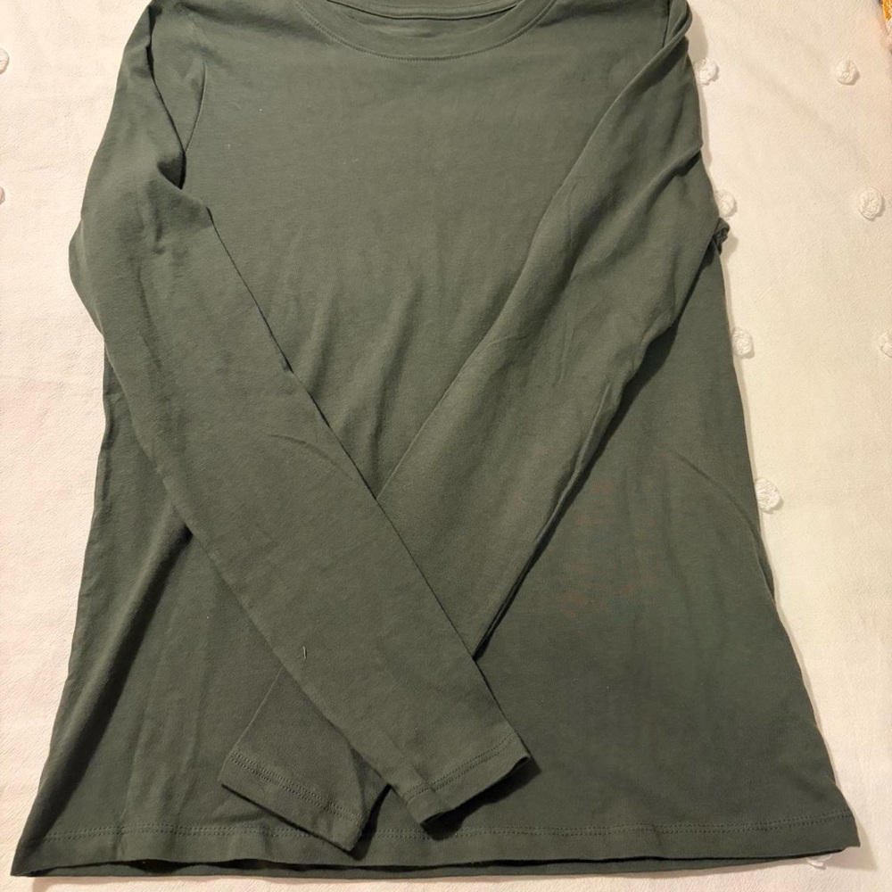 FINAL DAY FOR SALE TAKING BEST OFFER Time and Tru Olive Long Sleeve Tee